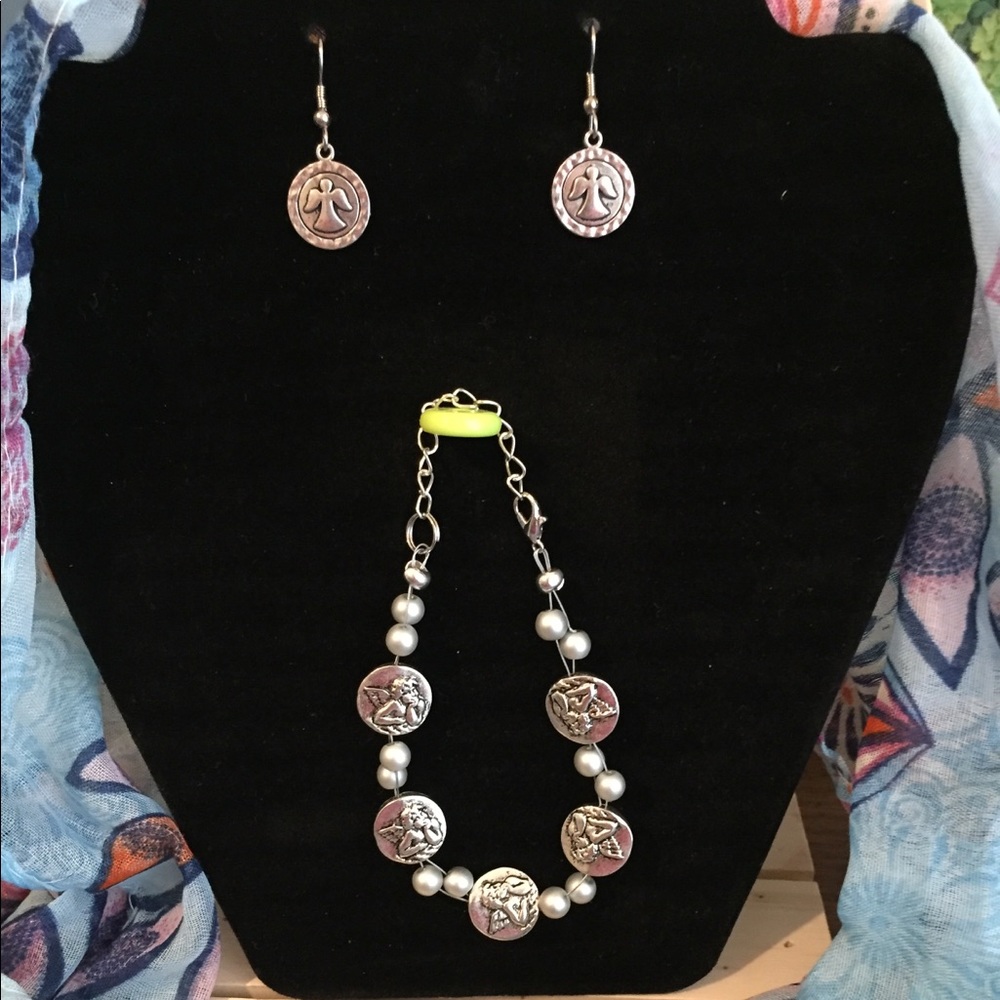 Angel Bracelet & Earrings